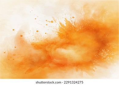 Textura de acuarela vectorial con nubes blancas y cielo para cartas. Textura vectorial dibujada a mano. Cielo. Banner de color de agua de verano. Plantilla de diseño.