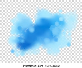 Vector watercolor transparent splash. Abstract hand drawn background