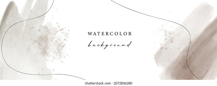 Vector watercolor universal background with copy space for text