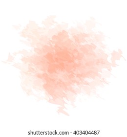 Vector Watercolour Background. Abstract pink watercolor shape on white background