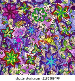 Vektorwasserfarben, Blumenmuster, zarte Blumen, Blau, Grün und Rosa Blumen, Grußkartenvorlage. Vektorgrafik Schönes Stoffmuster.