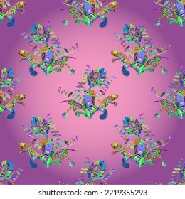 vector watercolour floral pattern, delicate flowers, pleasant flowers, greeting card template. Beautiful fabric pattern. Pink background.