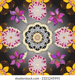
vector watercolour floral pattern, delicate flowers, pleasant flowers, greeting card template. vector Beautiful fabric pattern.
