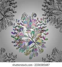 vector watercolour floral pattern, delicate flowers, pleasant flowers, greeting card template. Beautiful fabric pattern.