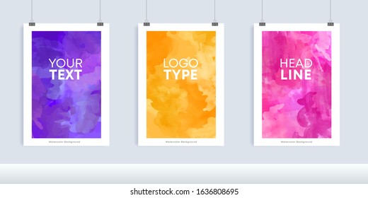 vector watercolour scene beneficial for any project where a platter of color makes the difference banner mockup template series white nails hand colorful conceptual up wall background scene edge trini