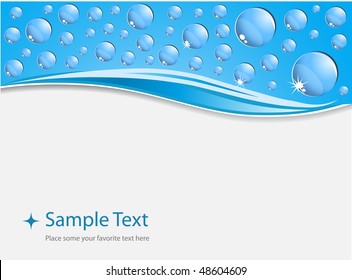 vector water-drop background