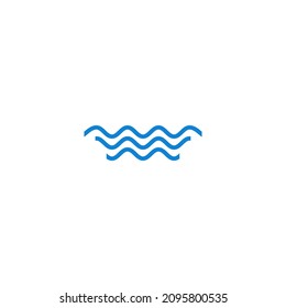 Vector Waterline Sea Ilustration Nature