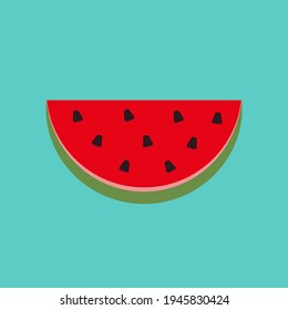 vector watermelon. abstract fruit illustration