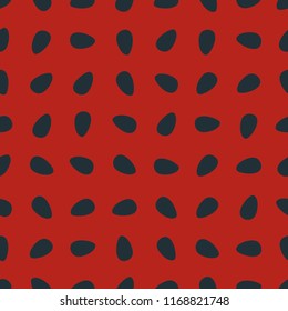 Vector watermelon background with black seeds.

