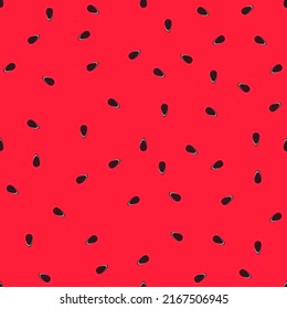 Vector watermelon background with black seeds