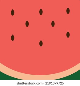 Fondo de sandía vectorial con semillas negras.