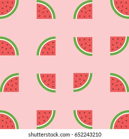 Vector watermelon background with seeds.