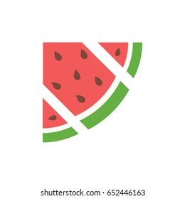 Vector watermelon background with seeds.