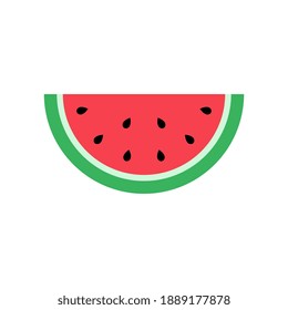 Vector Watermelon Flat Design Illustration