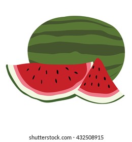 VECTOR of Watermelon Graphic illustrator for Symbol, Icon and Sign