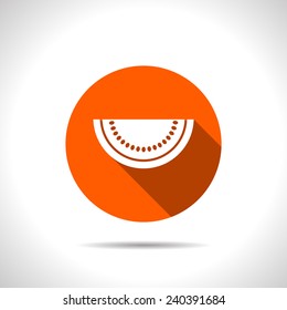 Vector watermelon slice icon. Food icon. Eps10