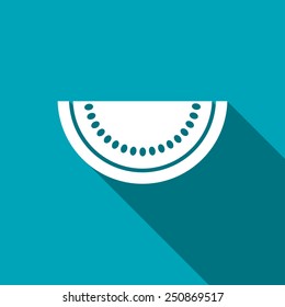 Vector watermelon slice icon. Food icon. Eps10