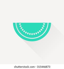 Vector watermelon slice icon. Food icon. Eps10