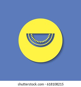Vector watermelon slice icon. Food icon. Eps10