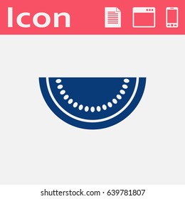 Vector watermelon slice icon. Food icon. Eps10