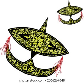 Vector Of Wau Bulan For Graphic Design Use