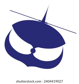 Vector of wau bulan on white background