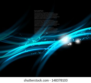 Vector Wave Abstract Background