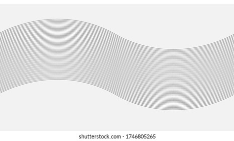 vector wave abstract background with lines | simple wave line vector illustration.
