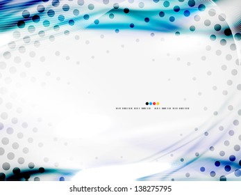 Vector wave abstract design template