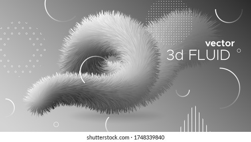 Vector Wave Abstract. Flow Dynamic Motion. Vibrant Template. Color Modern Wave Abstract. Geometric 3d Poster. Graphic Flyer. Fluid Liquid Bright Pattern. Wave Abstract. Neon Gradient Cover.