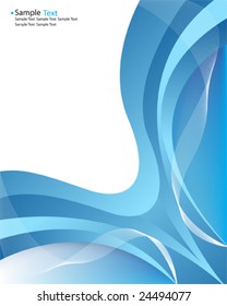 vector wave abstract layout