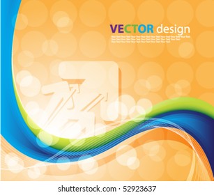 vector wave background
