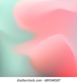 Vector wave background, blurred effect, colorful dynamic mesh illustration, modern blur design