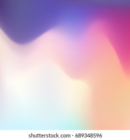 Vector wave background, blurred effect, colorful dynamic mesh illustration, modern blur design