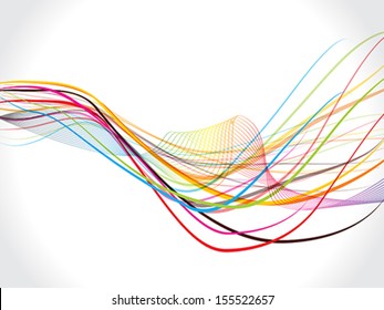 Vector Wave background Vector illustration 