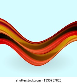 
Vector wave background. Liquid wave motion flow.