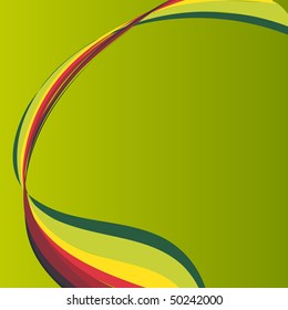 Vector wave background with space