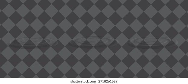 Vector wave circles on the water surface. Water ripples png. Water movement, water or sound effect on isolated transparent background.