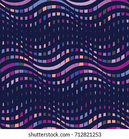 Vector wave color pattern. Geometric background