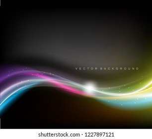 Vector Wave Colorful Background