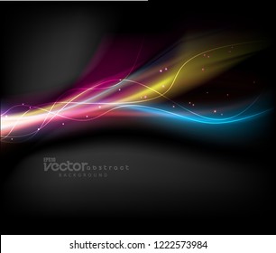 Vector Wave Colorful Design