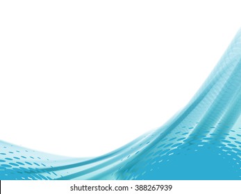 Vector wave and curve line. EPS10 with transparency. Abstract composition with curve line. Three dimensional effect line. Background with copy space. Place for text. Border line