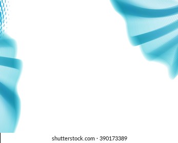 Vector wave and curve line. EPS10 with transparency. Abstract composition with curve lines. Blurred lines for relax theme background. Background with copy space. Place for text. Border lines