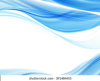 Vector wave and curve line. EPS10 with transparency. Abstract composition with curve lines. Blurred lines for relax theme background. Background with copy space. Place for text. Border lines