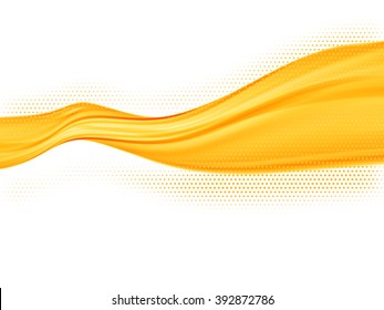 Vector wave and curve line. EPS10 with transparency. Abstract composition with curve lines. Blurred lines for relax theme background. Background with copy space. Place for text. Border lines