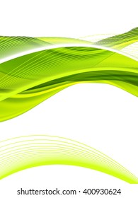 Vector wave and curve line. EPS10 with transparency. Abstract composition with curve lines. Blurred lines with copy space. Place for text. Border lines