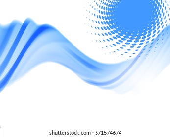Vector wave and curve line. EPS10 with transparency. Abstract composition with curve lines. Blurred lines for relax theme background. Background with copy space. Place for text. Border lines