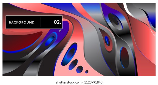 Vector wave curvy geometric for banner background. wallpaper background for website.