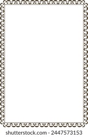 vector wave frameFrame for your text, photos or invitations, Elegant blank Frame for certificate, diploma, voucher, invitation, congratulation