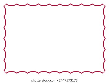 vector wave frameFrame for your text, photos or invitations, Elegant blank Frame for certificate, diploma, voucher, invitation, congratulation